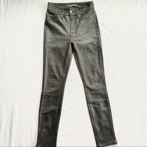 7 For All Mankind faux leather skinny jeans